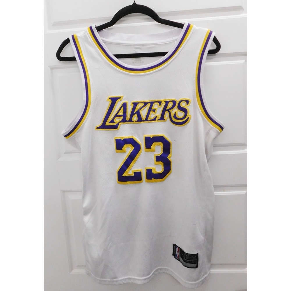 Mens Nike‎ Lebron James Lakers Swingman Association Edition Jersey Sz Medium